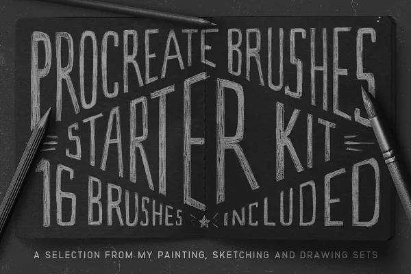 Procreate Brushes Starter Kit Add-on Free Download - Itfonts.com