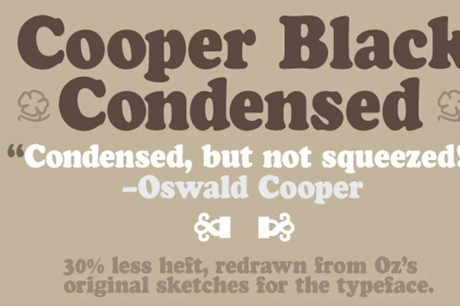 Cooper Black Condensed Font Free Download - Itfonts.com