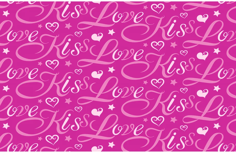 Love, Seamless Pattern Graphic Free Download - Itfonts.com